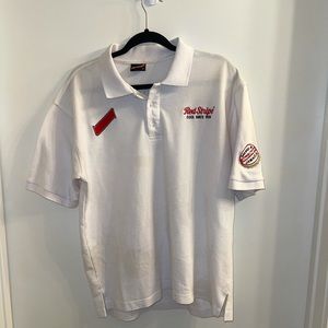 Vintage Red Stripe Beer Golf Shirt